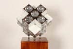 Vintage Italian Modernist "Stilkronen" Chrome Table Lamp by Oscar Torlasco - Image 5