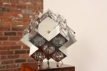 Vintage Italian Modernist "Stilkronen" Chrome Table Lamp by Oscar Torlasco - Image 8