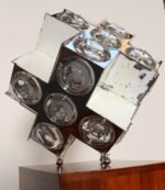 Vintage Italian Modernist "Stilkronen" Chrome Table Lamp by Oscar Torlasco - Image 18