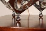 Vintage Italian Modernist "Stilkronen" Chrome Table Lamp by Oscar Torlasco - Image 25