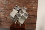 Vintage Italian Modernist "Stilkronen" Chrome Table Lamp by Oscar Torlasco - Image 12
