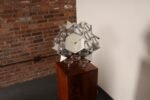 Vintage Italian Modernist "Stilkronen" Chrome Table Lamp by Oscar Torlasco - Image 20