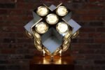 Vintage Italian Modernist "Stilkronen" Chrome Table Lamp by Oscar Torlasco - Image 21