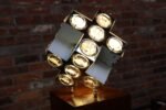 Vintage Italian Modernist "Stilkronen" Chrome Table Lamp by Oscar Torlasco - Image 22