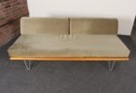 Vintage Sage Mohair Daybed with Hairpin Legs by George Nelson for Herman Miller - Image 3