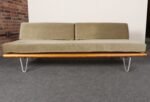 Vintage Sage Mohair Daybed with Hairpin Legs by George Nelson for Herman Miller - Image 4