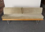 Vintage Sage Mohair Daybed with Hairpin Legs by George Nelson for Herman Miller - Image 2