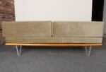 Vintage Sage Mohair Daybed with Hairpin Legs by George Nelson for Herman Miller - Image 21