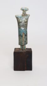 Vintage Etruscan Style Mounted Terracotta Female Idol / Deity Effigy Sculpture - Image 2