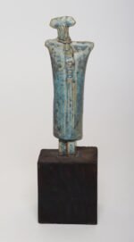 Vintage Etruscan Style Mounted Terracotta Female Idol / Deity Effigy Sculpture - Image 5