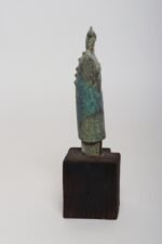 Vintage Etruscan Style Mounted Terracotta Female Idol / Deity Effigy Sculpture - Image 4