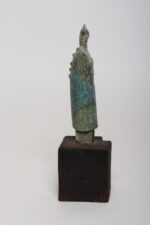 Vintage Etruscan Style Mounted Terracotta Female Idol / Deity Effigy Sculpture - Image 4