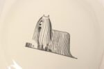 Vintage Porcelain Square "Lhasa Apso" Plate by Al Hirschfeld for Paden City Pottery - Image 7