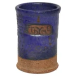 Vintage Studio Pottery Indigo "Thyme" Herb Cylindrical Vessel by Deanna Nichols