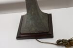 Vintage Verdigris Bronze Columnar Table Lamp by Stewart Ross James for Hansen - Image 18