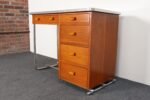 Bauhaus Desk in Beech, Black Laminate, and Bakelite with Tubular Steel Base - Image 9