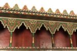 Vintage Moroccan Hand Painted Wall Mounted Three Tiered Spice Shelf / Bracket - Image 15