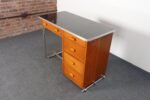 Bauhaus Desk in Beech, Black Laminate, and Bakelite with Tubular Steel Base - Image 11