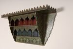Vintage Moroccan Hand Painted Wall Mounted Three Tiered Spice Shelf / Bracket - Image 6