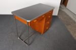 Bauhaus Desk in Beech, Black Laminate, and Bakelite with Tubular Steel Base - Image 5