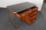 Bauhaus Desk in Beech, Black Laminate, and Bakelite with Tubular Steel Base - Image 6