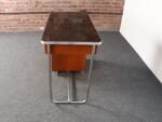 Bauhaus Desk in Beech, Black Laminate, and Bakelite with Tubular Steel Base - Image 14