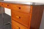 Bauhaus Desk in Beech, Black Laminate, and Bakelite with Tubular Steel Base - Image 27