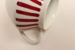Swedish Ceramic Red Stripe Sugar and Creamer by Karin Björquist for Gustavsberg - Image 12