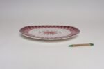 Scandinavian Geometric and Floral Hand-Painted Fajance Platter by Elle Norway - Image 6