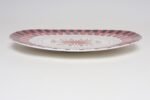 Scandinavian Geometric and Floral Hand-Painted Fajance Platter by Elle Norway - Image 5