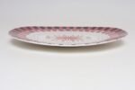Scandinavian Geometric and Floral Hand-Painted Fajance Platter by Elle Norway - Image 5