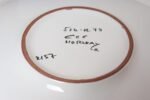 Scandinavian Geometric and Floral Hand-Painted Fajance Platter by Elle Norway - Image 16