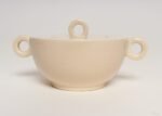 French Art Deco Taupe Ceramic Lidded Sugar Bowl by Jean Luce - Image 4