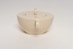 French Art Deco Taupe Ceramic Lidded Sugar Bowl by Jean Luce - Image 6