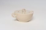 French Art Deco Taupe Ceramic Lidded Sugar Bowl by Jean Luce - Image 5
