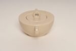French Art Deco Taupe Ceramic Lidded Sugar Bowl by Jean Luce - Image 3