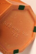 Vintage "Prismatique" Orange and Green Vase by Belle Kogan for Red Wing Pottery - Image 12
