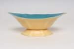 Art Deco Matte Yellow and Glossy Blue Ceramic Console Bowl by Cowan Pottery - Image 6