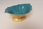 Art Deco Matte Yellow and Glossy Blue Ceramic Console Bowl by Cowan Pottery - Image 4