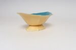 Art Deco Matte Yellow and Glossy Blue Ceramic Console Bowl by Cowan Pottery - Image 5