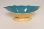 Art Deco Matte Yellow and Glossy Blue Ceramic Console Bowl by Cowan Pottery - Image 2