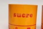 Vintage French Orange Melamine Ten Piece Canister / Spice Set by Sitap - Image 22