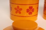 Vintage French Orange Melamine Ten Piece Canister / Spice Set by Sitap - Image 21