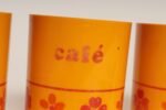 Vintage French Orange Melamine Ten Piece Canister / Spice Set by Sitap - Image 19
