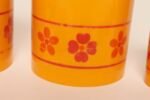 Vintage French Orange Melamine Ten Piece Canister / Spice Set by Sitap - Image 15