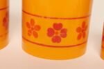 Vintage French Orange Melamine Ten Piece Canister / Spice Set by Sitap - Image 15