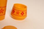 Vintage French Orange Melamine Ten Piece Canister / Spice Set by Sitap - Image 8