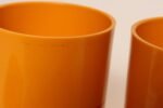Vintage French Orange Melamine Ten Piece Canister / Spice Set by Sitap - Image 11