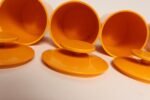 Vintage French Orange Melamine Ten Piece Canister / Spice Set by Sitap - Image 10