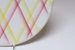 Vintage German Ceramic Cake or Pie Plate / Round Trivet With Diamond Argyle / Lattice Pattern - Image 11